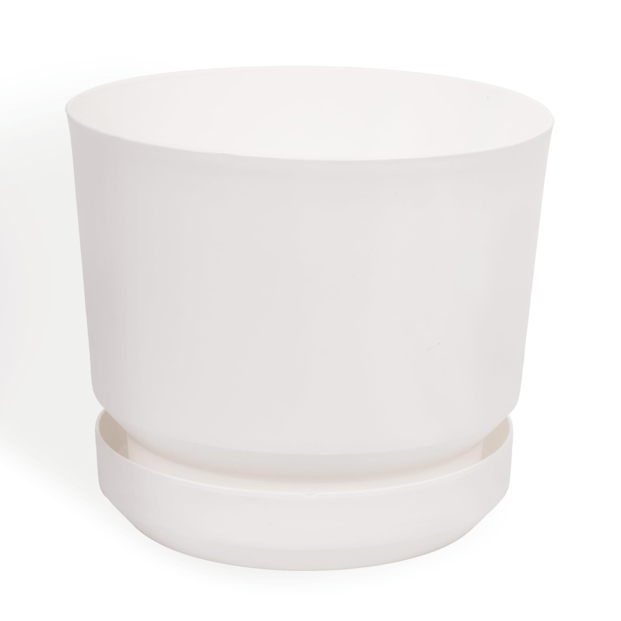 Elly Décor Pojemnik cylindryczny 25 x 25 cm, biały, 25 cm