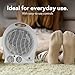 Straame Upright Portable Fan Heater with Variable Thermostat, 2 Heat Settings & Fan Mode Room Electric Heater, Easy to Use, Compact Design with Carry Handle Heater. (Upright Fan Heater 2000 Watts) Straame Upright Portable Fan Heater with Variable Thermostat, 2 Heat Settings & Fan Mode Room Electric Heater, Easy to Use, Compact Design with Carry Handle Heater. (Upright Fan Heater 2000 Watts)