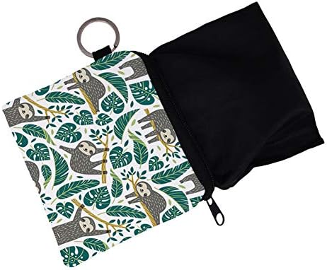 1PC Sloth Coin Purse Printing Animal Wallet Cartoon Change Pouch with Zipper Design for Little Boy Girls