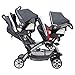Baby Trend Sit N' Stand Convertible Multi-Use Easy Fold Travel Toddler & Baby Tandem Double Stroller with Safety Harness and Storage Basket, Magnolia