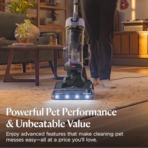 Image of Bissell CleanView Max Allergen Upright Vacuum with HEPA Filtration, Tangle-Free Brush Roll, TurboEraser Pet Tool, 4377