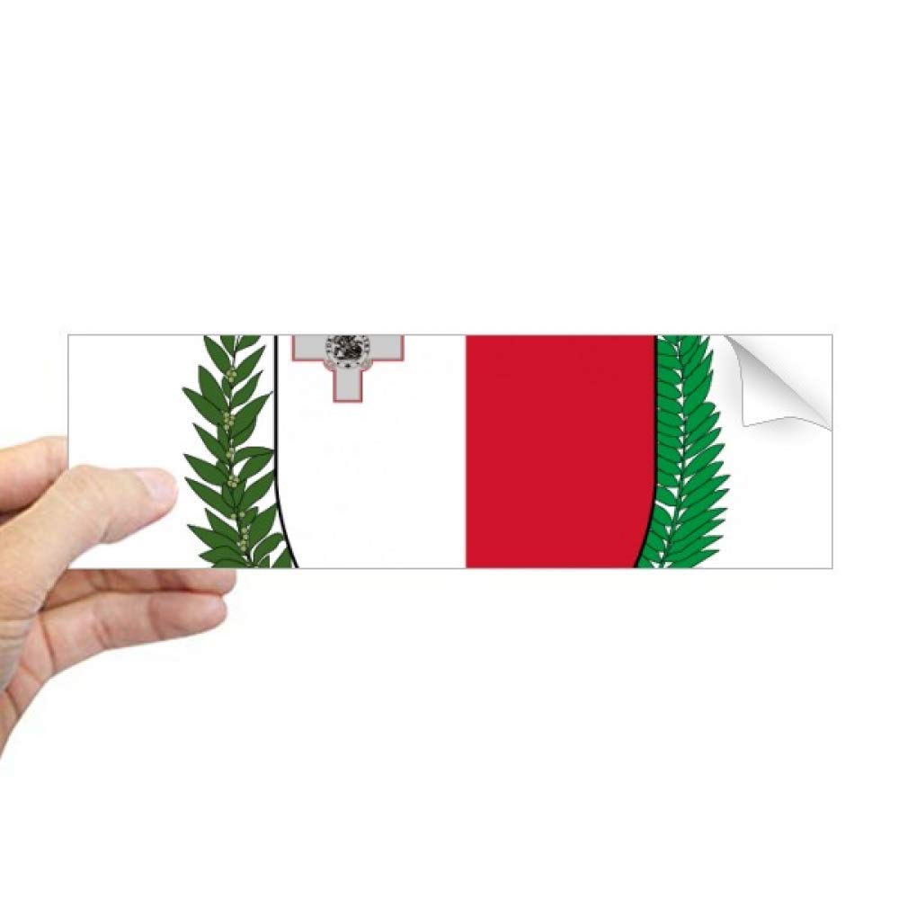 Autocollant rectangulaire Malte Europe pour decoration de fenetre interieure