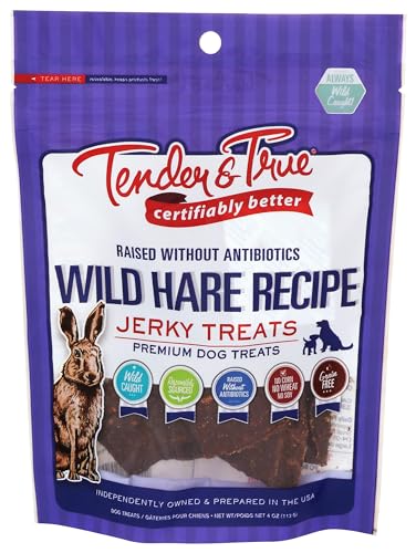Tender-True-Wild-Hare-Jerky-Treat-4-oz-Bag - Cucciolini Doodles Tender-True-Wild-Hare-Jerky-Treat-4-oz-Bag