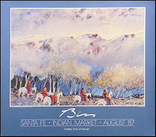 Western Graphics Earl Biss Rainbow Warriors Wondering Through The Autumn 1987 Fine Art Poster