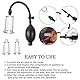 BDSM Nippelsauger Nippel Sucker Set,Brustpumpe Vakuumpumpe mit 3 Starke Nippel Pump,Extrem Saugkraft Sex Bruststimulation Brust Vergrößerung,Sexspielzeug Extreme für Frauen Paare (A)