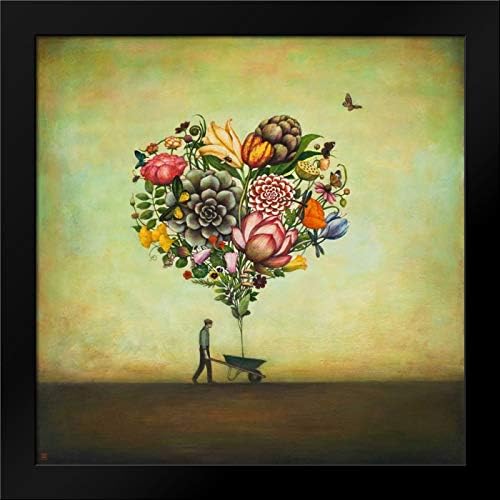 ArtDirect Big Heart Botany 20x20 Framed Art Print by Huynh, Duy