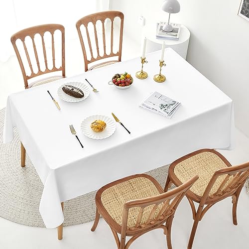 Nappe rectangulaire pour fêtes Romanstile ensemble de 2 nappes blanches pour réception
