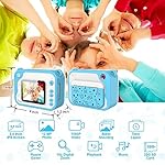 Kids Camera Toddler Camera, Kids Digital Camera Instant Print, 1080P Video Camera for Kids with 32GB SD Card, Childrens Toy Camera Easter Birthday Gifts for Boys Girls 3 4 5 6 7 8 9 10 11 12 Year Old - Image 2