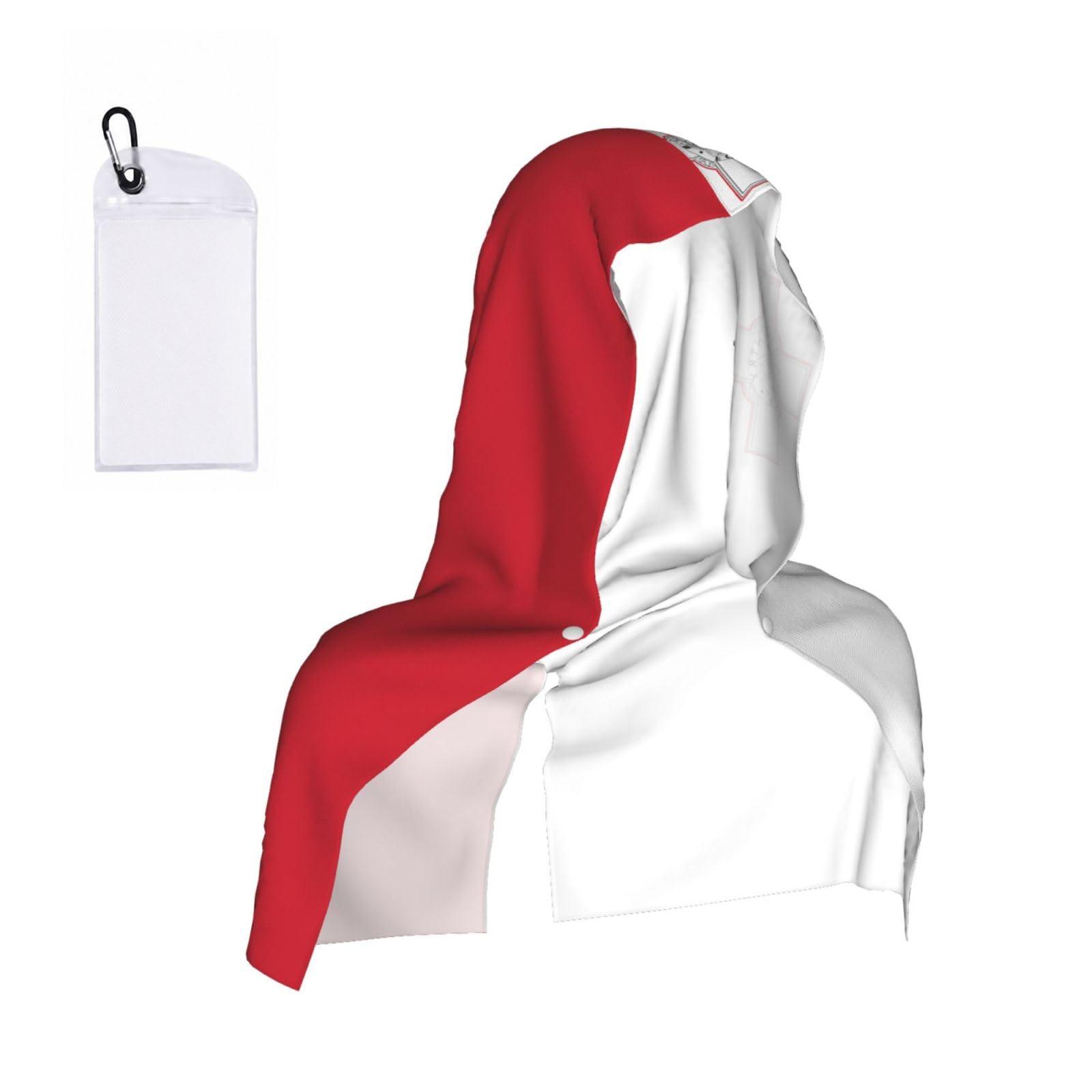 CNTDBU Flag of Malta Cooling Towel Hooded-Instant Chill Neck Cover for Sports, UV Cooling Rag for Running Gym