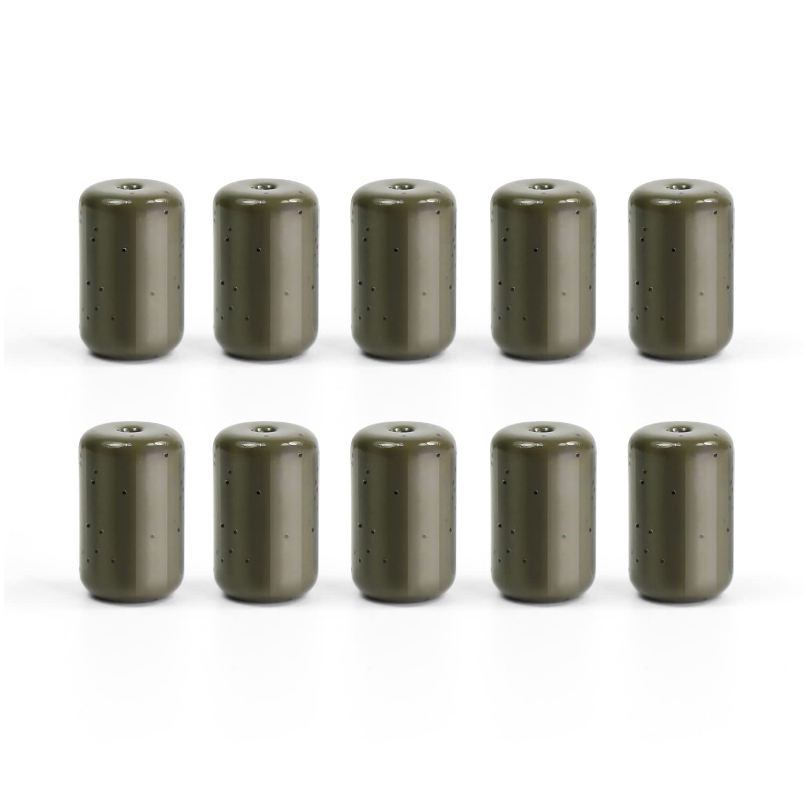 Croch 10 Pack Tungsten Barrel Weights for Carolina Rig Sizes 1/8 1/4 3/16 3/8 1/2 1oz (3/16 oz, B-Green)