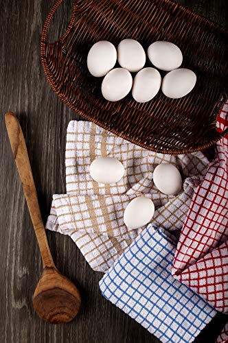 Neolino Terry Kitchen Towels, 100% Cotton Kitchen Dish Towels, Set Of 6 (15 X 25 Inches)-400 Gsm - Absorbent Kitchen Towels Perfect For Every Day Use - Multi Coloured #TOP1