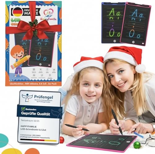 LCD-Schreibtafel für Kinder – 2er Pack, 8,5 Zoll – Zaubertafel zu...
