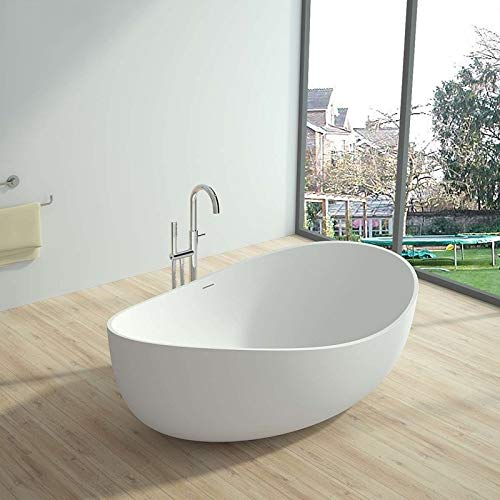 Free Shipping Offer Weibath Freestanding 71 Inch Oval Bathtub Stone Resin Soaking Bathtub with Center Drain 533.5Ib(Glossy White) Featured Product Weibath Freestanding 71 Inch Oval Bathtub Stone Resin Soaking Bathtub with Center Drain 533.5Ib(Glossy White)