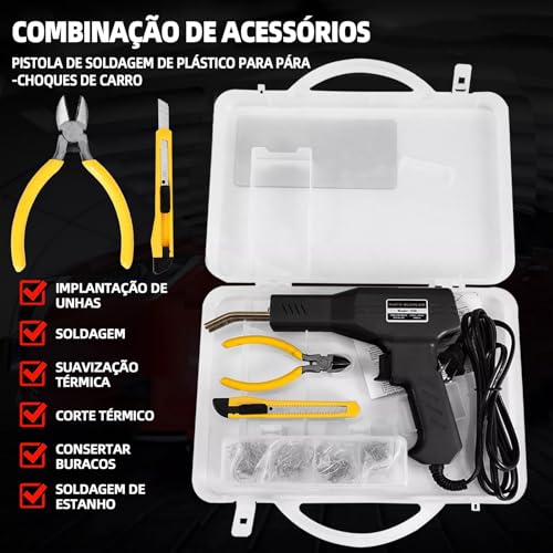Soldador Kit Pistola de Soldagem Pistola de Soldagem Profissional Automotivo Para Carenagem de Para