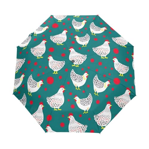 Parapluie poule pour la pluie GAIREG automatique et léger pour femme