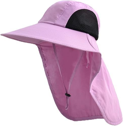 Miniatura 11 de Sombrero de sol para hombres y mujeres con solapa para el cuello, protección UV UPF 50+, sombreros de pesca para senderismo, sombrero de ala ancha