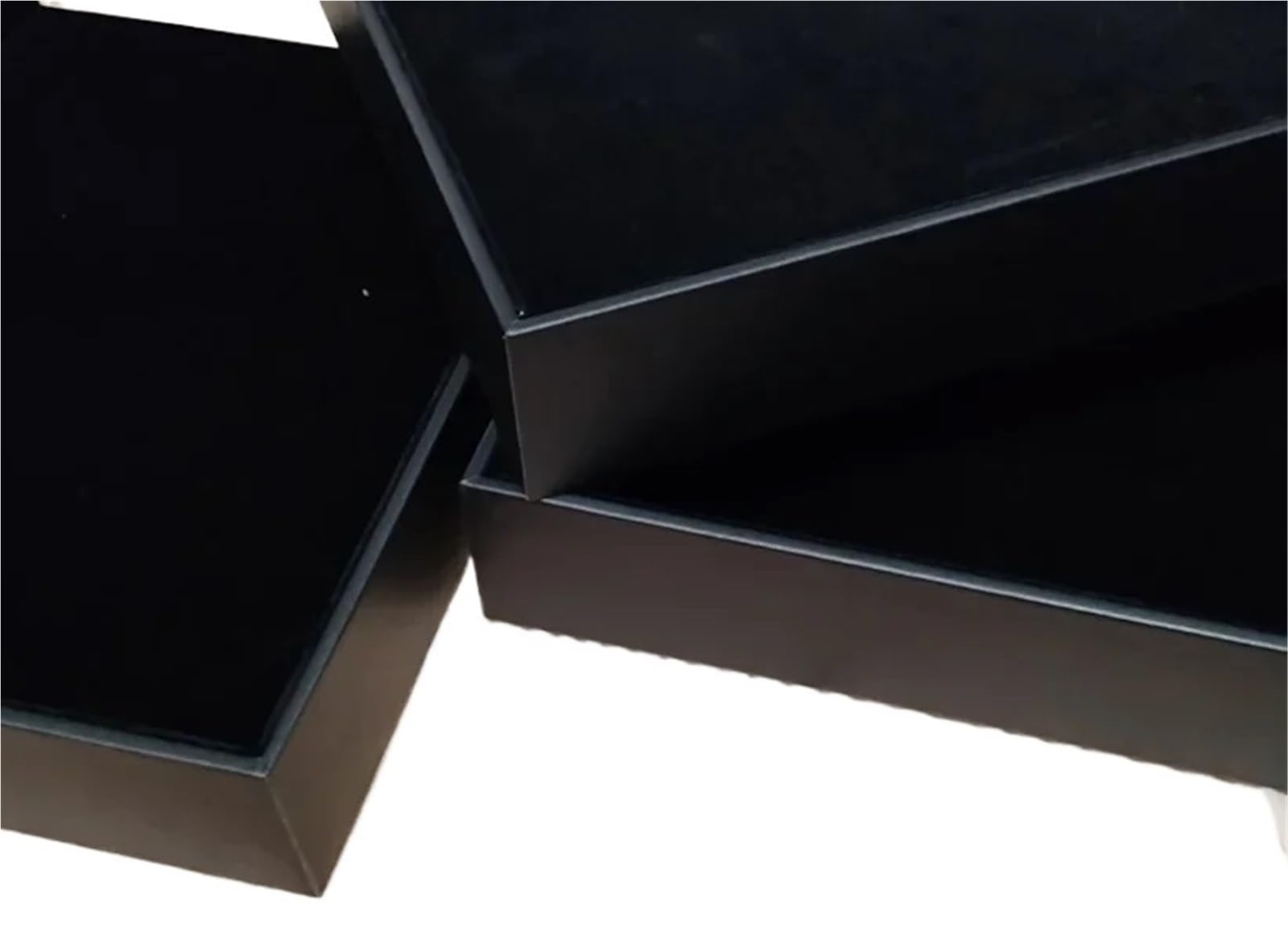 Vassoio per Lettere Organizer da Tavolo Vassoio A4 Accessori Riviste Carta Ufficio Portadocumenti Scatola Portadocumenti Portadocumenti Pelle Nera per Ufficio(Black)