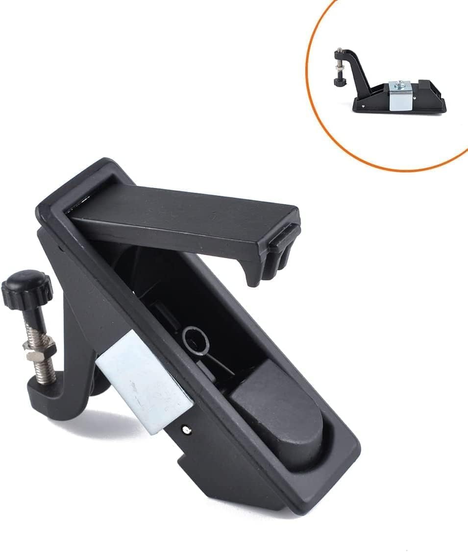5pcs Compression Latch Trigger Latch, Adjustable Lever Hand Operated Latches, Fit for RV Truck Marine Boat Cabinet Toolbox (Black, MS606-2，Keyless)