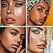 Florideco 12Pcs Nose Cuff Fake Nose Ring Hoop Clip on Nose Rings CZ Dangle Cartilage Tragus Ring Nose Cuff Non Piercing for Women Men Gold