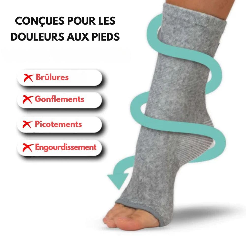ABUBU Chaussette De Thérapie Chaude Et Froide, Chaussette En Gel Réutilisable, Attelle De Cheville, Fasciite Plantaire, Arthrite, Gonflement, Entorse, Douleur Au Pied, Blessure