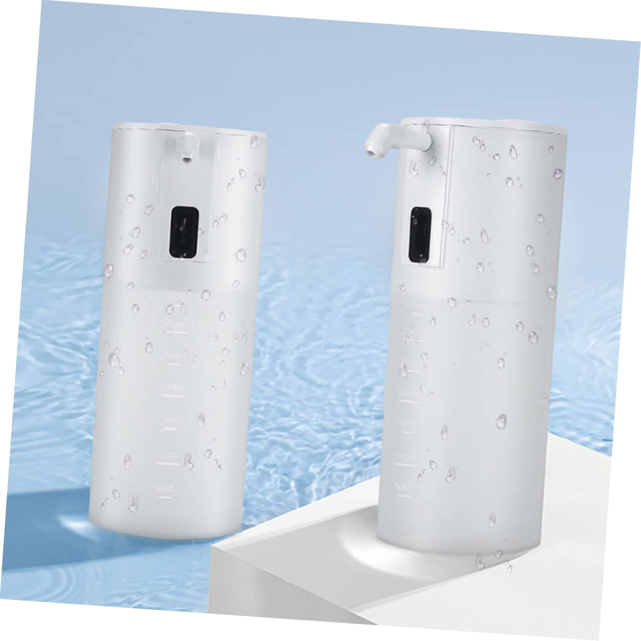 Dispensador de Jabón Espumoso Automático Sensor Infrarrojo 350ml | Abs y Pp, Color Blanco, Protección Ipx4, Uso en Cocina y Obsequio de Inauguración