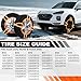 WODHMIEY 2 Pack Snow Traction Socks,Snow Socks for Tires, Tire Snow Chains Alternative for Cars SUVs Trucks with High Strength Polyester Easy to Use, Excellent Grip