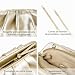 Imagen de Milisente Clutch para Mujer Cloud Plisado Bolso de Noche Elegante Bolso Pequeño Bolso de Mano Cuero PU Bolso de Hombro para Boda con Cremallera