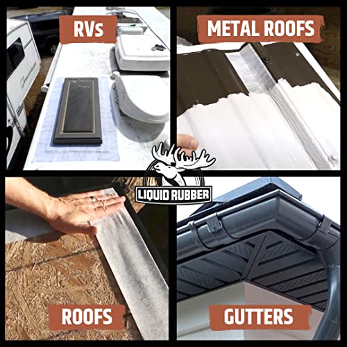 Liquid Rubber Peel And Stick Seam Tape - Fix Leaks, Repair And Restore Roof Joints And Tears, Bonds To Epdm, Metal, Tiles, Shingles, Wood, And Fiberglass Easy To Use, 2 Inch X 50 Foot Roll #TOP3