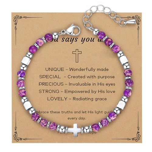 Pulsera cristiana de la amistad. Regalo cristiano ideal para tu hermana en Cristo. Perfecto para Pascua, Navidad o cualquier ocasión. Grabado a mano con símbolos de fe. Perfecto como regalo de bautizo