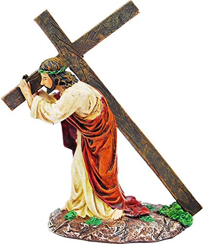 Statue de Jésus la croix créativité ornements modernes résine