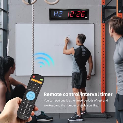 Temporizador Grande de Gimnasio LED Digital con Control Remoto miniatura 3