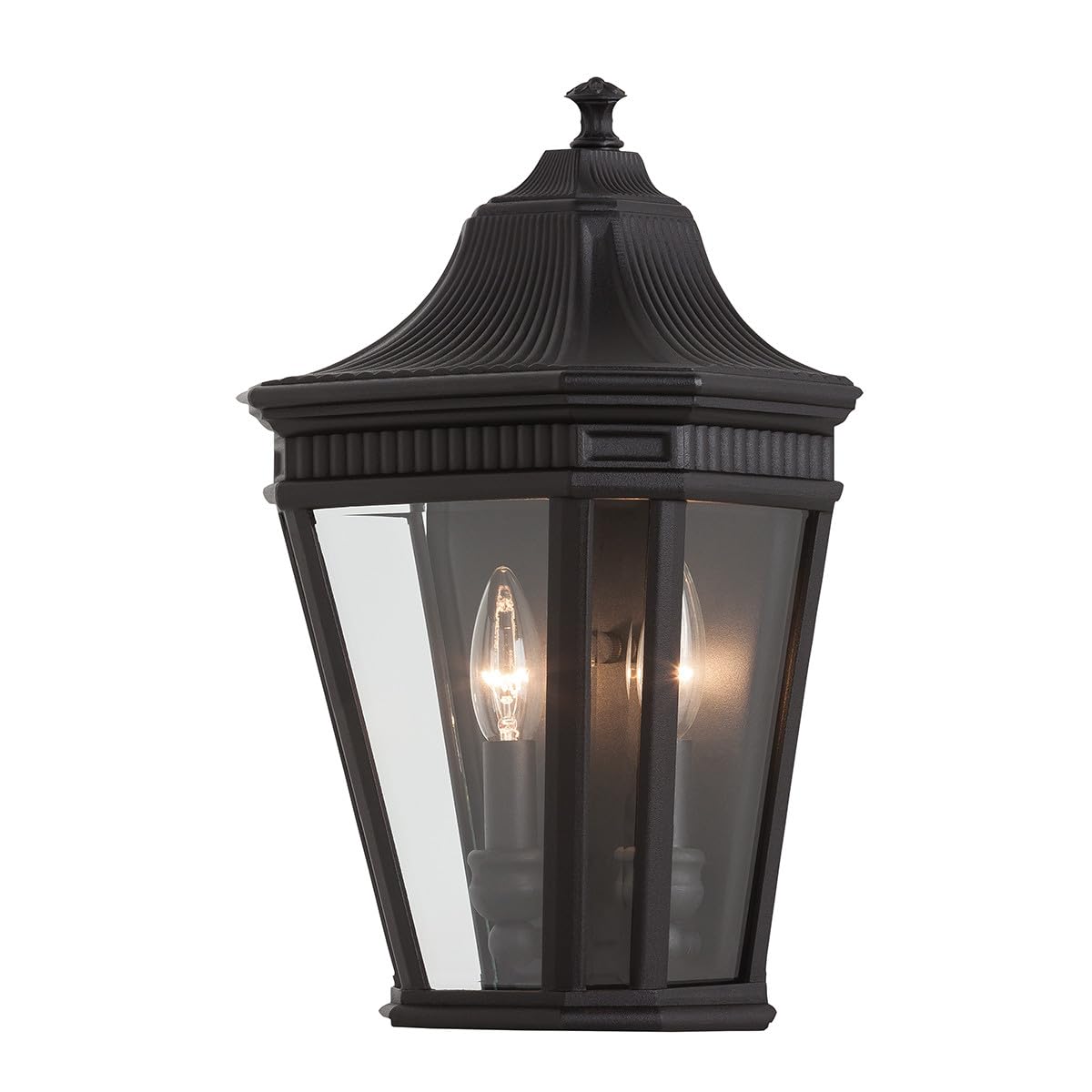 Elstead Applique Cotswold éclairage extérieur noir lanterne murale 2x60W - 6