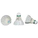 DUCKTAIL Signature - Feather Badminton Shuttlecock - Speed 76 - Cork Bottom - Tournament Grade - Durable White (Pack of 10 in A Box) gallery image