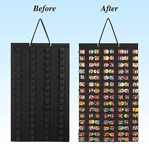 Joymomo Felt Hanging Fingerboard Holder Mini Finger Skateboard Display Rack For Kids Hold Up 60 Toy Fingerboards (Without Fingerboards) (Black) #TOP2