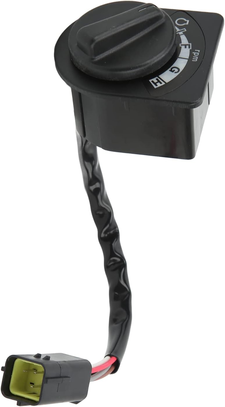Throttle Motor Switch 14725311 Engine Throttle Knob Selector Unit Replacement for EC220D EC250D EC350D EC380D EC480D Excavator Durable ABS Material 5 Pin Design