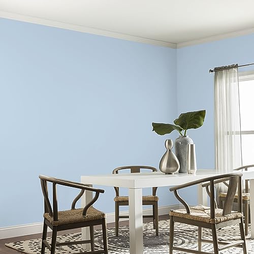 Glidden Interior Paint + Primer: Blue/Sleep Baby Sleep, One Coat, Eggshell, 1-Gallon by Glidden - Used condition - Image 4