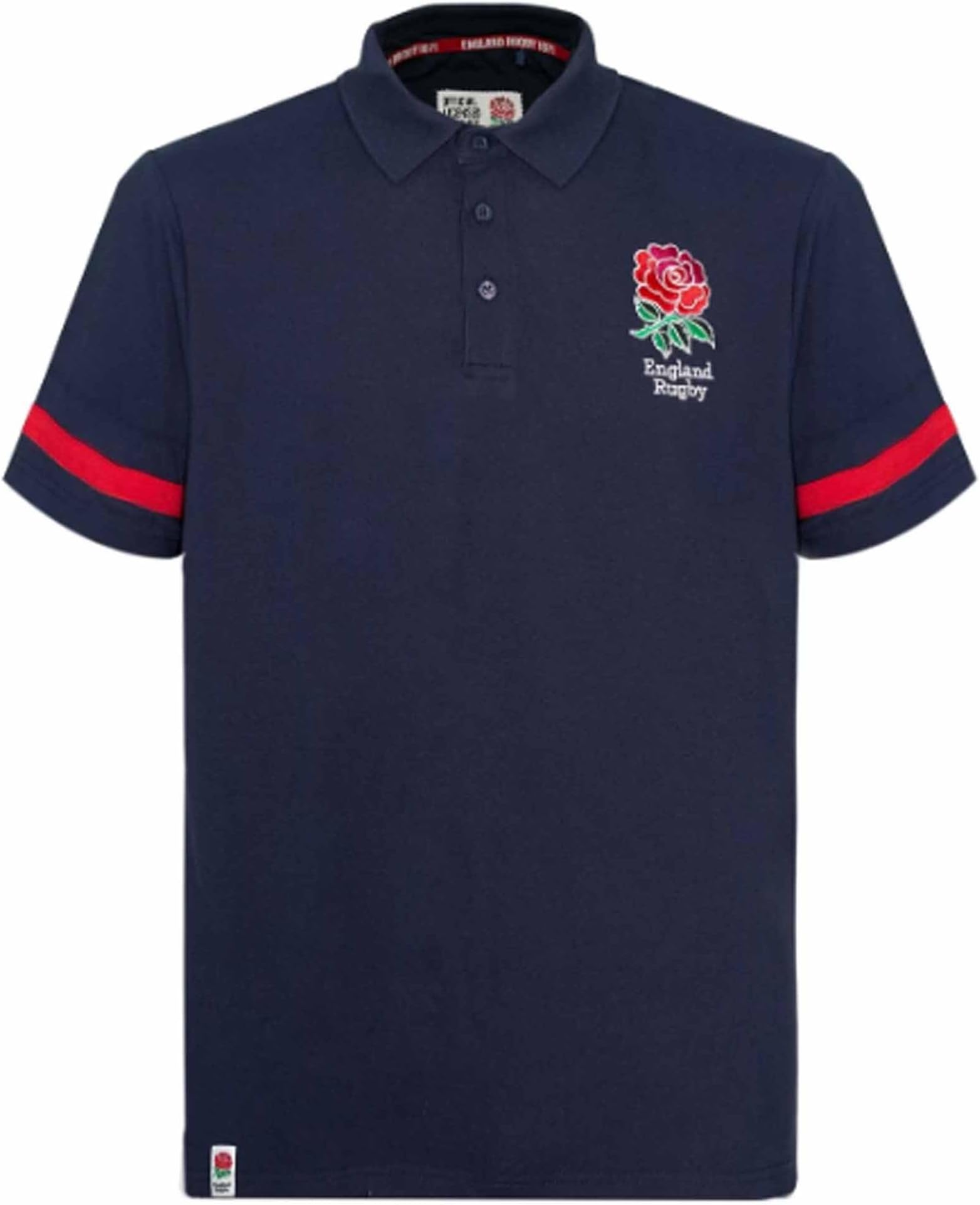 Official Mens England RFU Rugby Polo Shirt, England RFU Rugby Polo Shirt, England Rugby Casual Polo Shirt, England Rose Mens Leisure Polo Shirt
