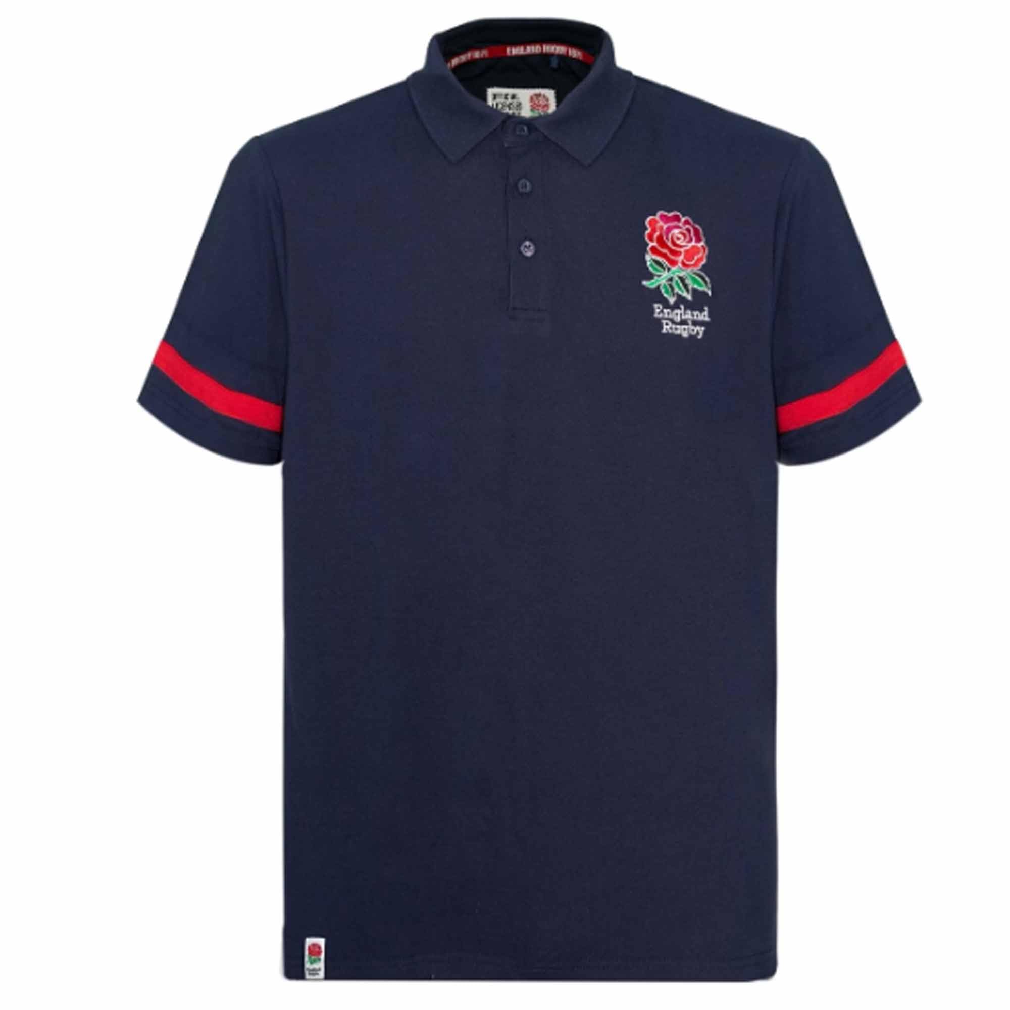 GIFTS 4 ALL Official Mens England RFU Rugby Polo Shirt, England RFU Rugby Polo Shirt, England Rugby Casual Polo Shirt, England Rose Mens Leisure Polo Shirt