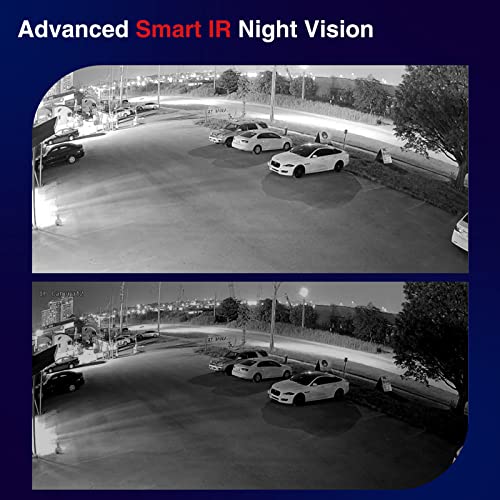 PANOEAGLE 4MP HD Starlight Security POE IP Camera, Home&Outdoor Network Surveillance Eyeball Dome Camera with Built-in MIC, 165ft Smart IR Night Vision,MicroSD Recording,WDR IP67 …