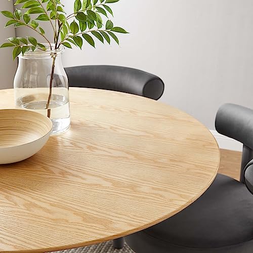 Image of Modway Lippa Dining Table, 48 inch, Gold Natural