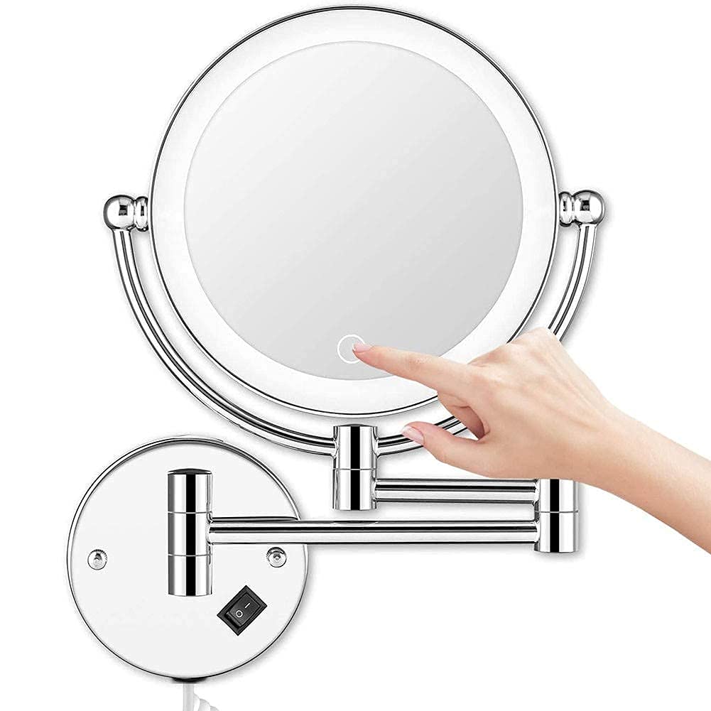 Miroir grossissant 5X mural pour éviter les reflets flous