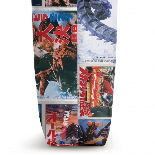 Bolsa Tote Godzilla Collage Clásica Colorida Kaiju miniatura 3