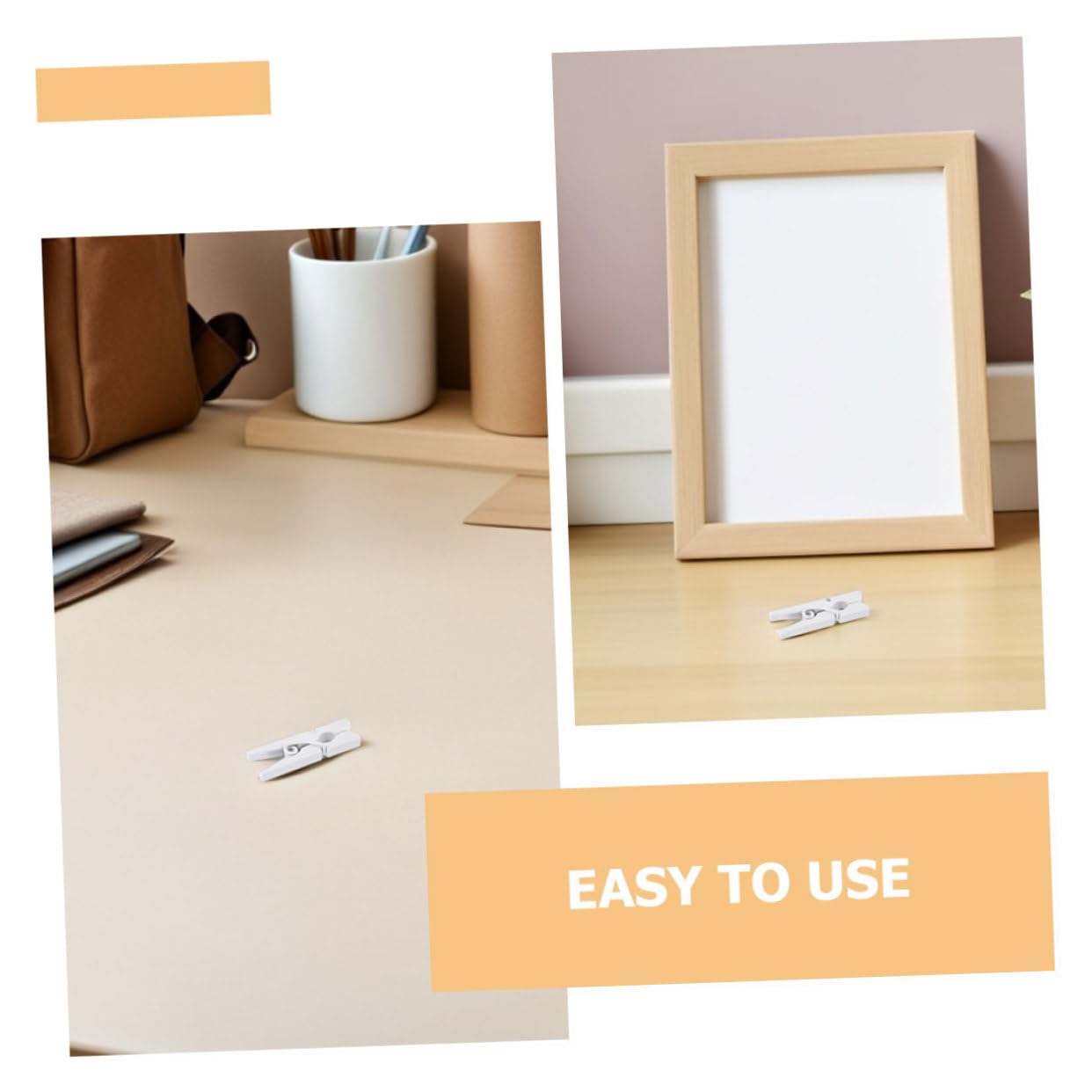 Gatuida 400stücke Mini-wäscheklammern aus Holz Weiß Fotoclips zum Aufhängen von Bildern Karten Notizen und Bastelarbeiten Kleine Holzklammern für Fotos und Dekoration