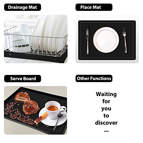 Flexible Plastic Cutting Boards For Kitchen Set Of 3, Wk Foldable Cutting Board Mats With Juice Grooves, Non Slip Cutting Boards For Meat, Dishwasher Safe, Bpa Free, Black #TOP6