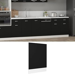 CFODOJ Furniture Select-Panel para lavavajillas, color negro, 45 x 3 x 67 cm, madera de ingeniería