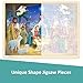 MoinKidz Wooden Nativity Puzzle, 48 Piece Puzzles for Kids Ages 3-5, Nativity Set Christmas Puzzle for Kids Ages 4-8