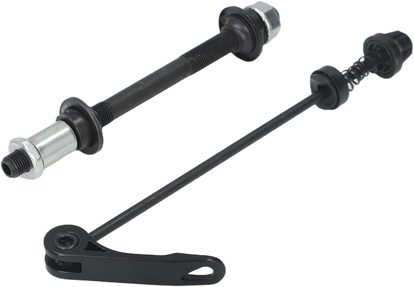 Alomejor Bike hub axle,Lightweight Quick Release Rear axle Steel Hollow for Mountain Road Commuting Cyclists Repair scenarios