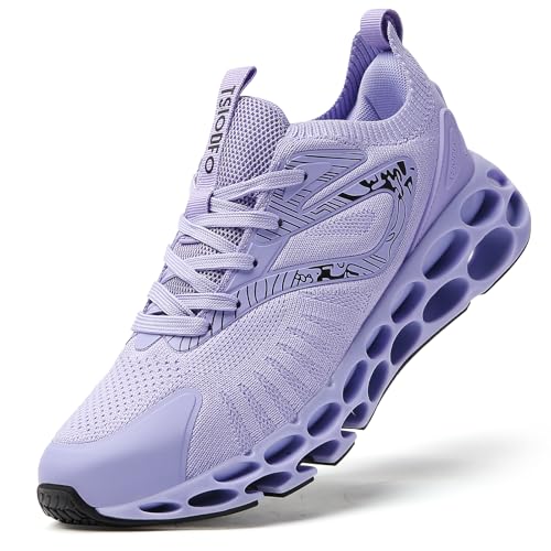 For Women Walking Shoes Fashion Sport Running Tennis Shoe Ladies Gym Workout Athletic Jogging Sneaker Purple Size 7