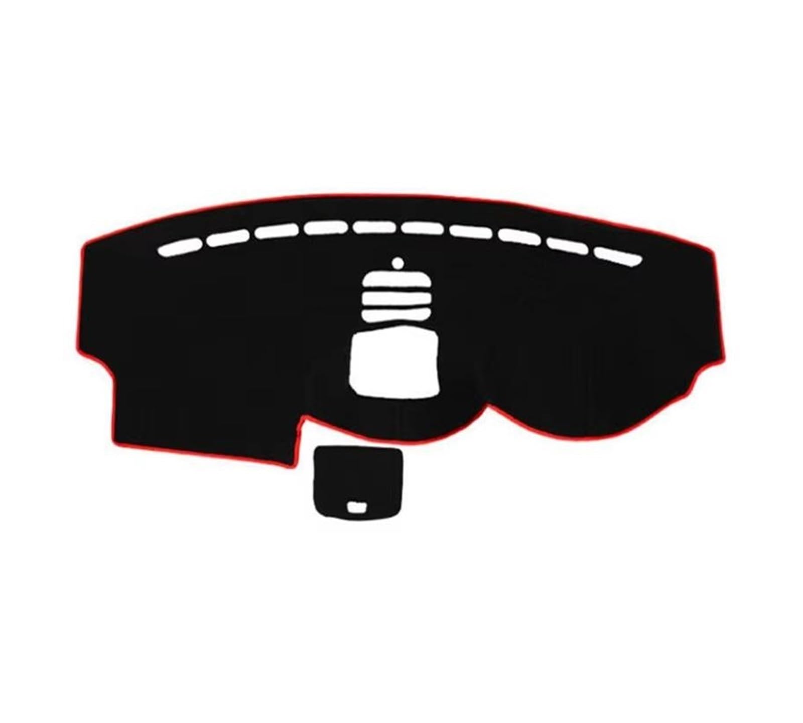 Tapis Tableau Bord intérieur Voiture Tapis Tableau Bord pour Chevy pour Captiva 2006-2018 Winstorm Accessoires Voiture Protection Solaire(Black(Red Edge) RHD)