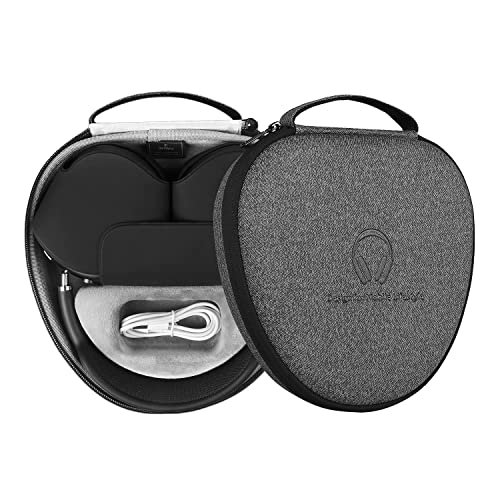 WIWU Smart Case for Apple AirPods Max Headphones, Ultra-Slim Travel Carrying Case with Sleep Mode, Airpod Max Accessories, Hard Shell Storage Bag (Gray)